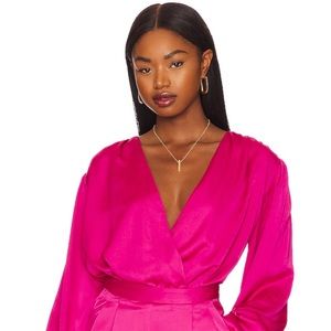 Revolve Megan Pink Bodysuit